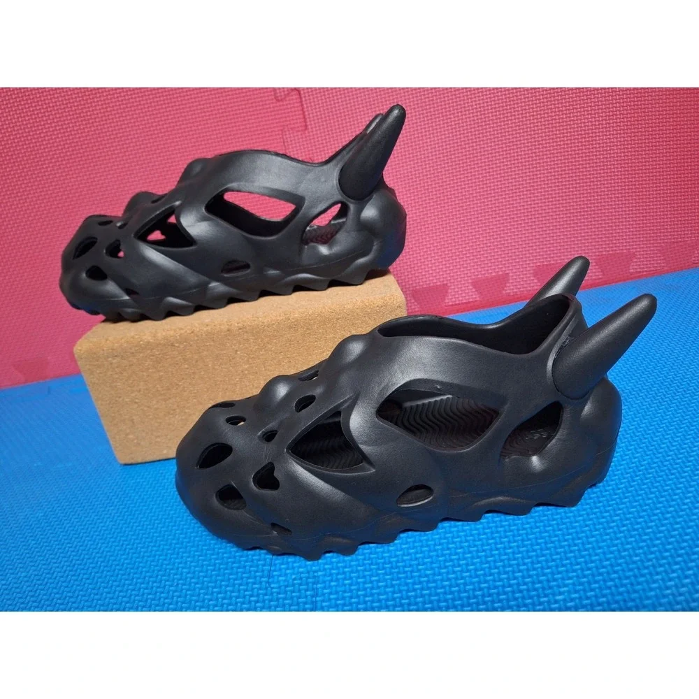 Esenes Bonehead Clogs Shoes Skull Worldwide Onyx Black US Sz 6 Men's Women's 7.5
